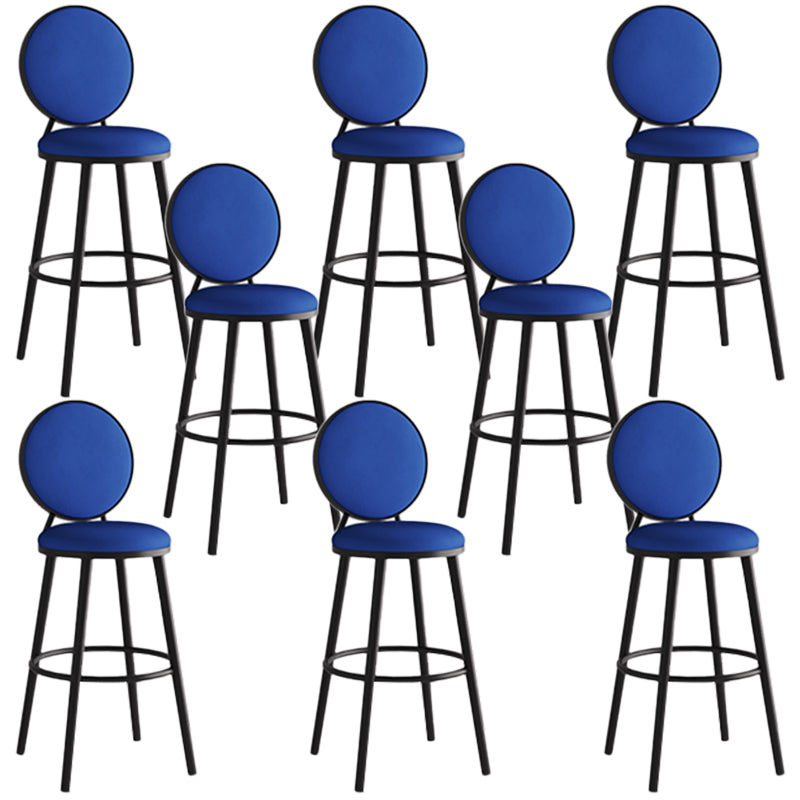 Tabouret de comptoir de dossier industriel tabouret de fer avec coussin et pédale pour la cuisine