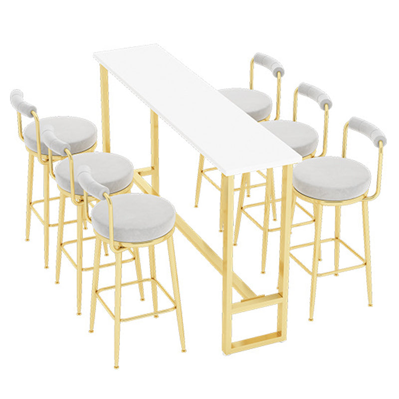 1/3/4/5/7 Pieces Counter Height Pub Set Rectangular Bistro Set