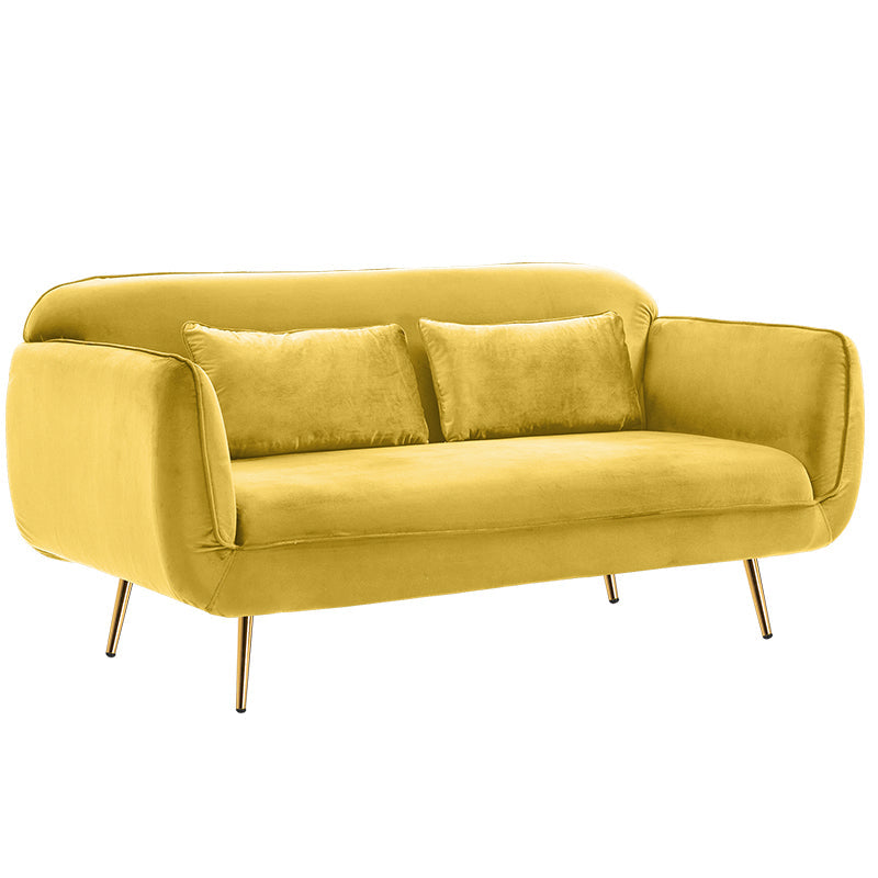 30" Wide Scandinavian Sofa Bed Fabric Cushions Seating with Pillows