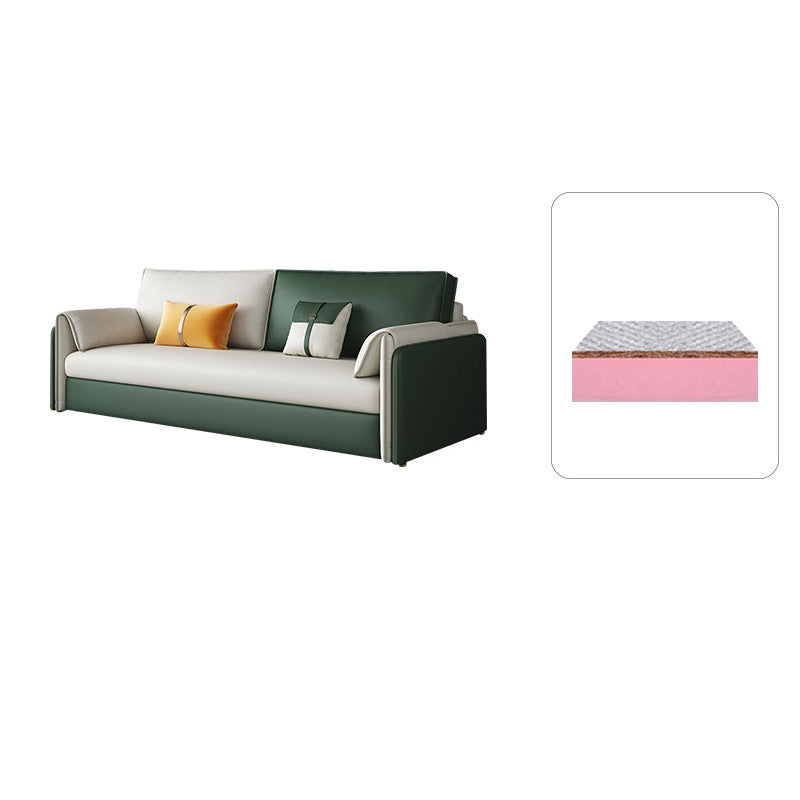 I cuscini di divano a braccia quadrati moderni includevano il divano posteriore solido con gambe metalliche