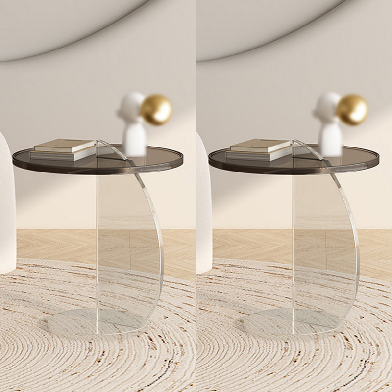 Table de l'extrémité latérale rond