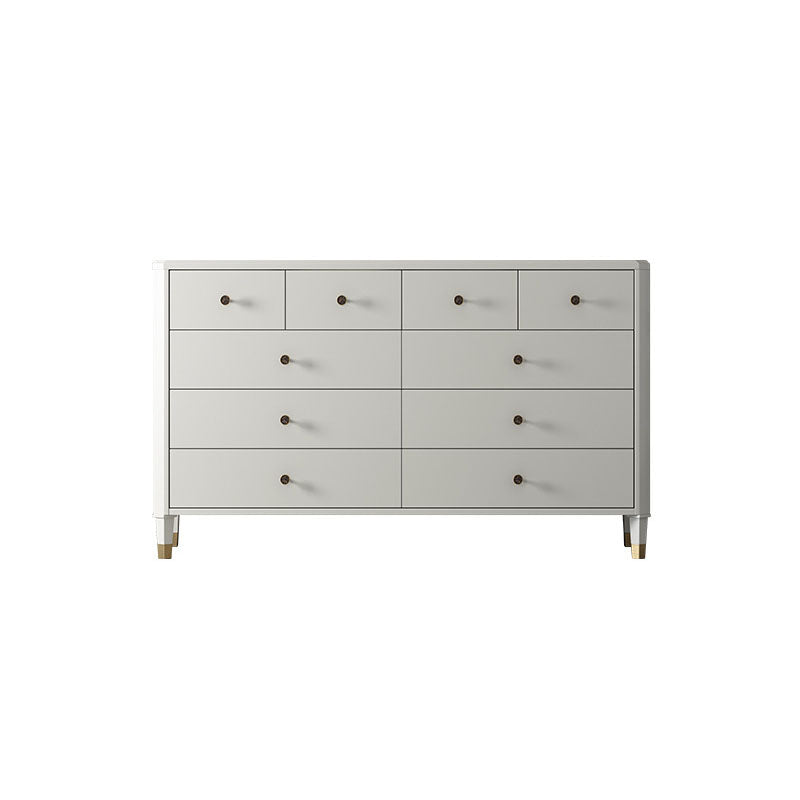 Classic Glam Storage Chest Solid Wood Dresser with 6/8/10 Drawers
