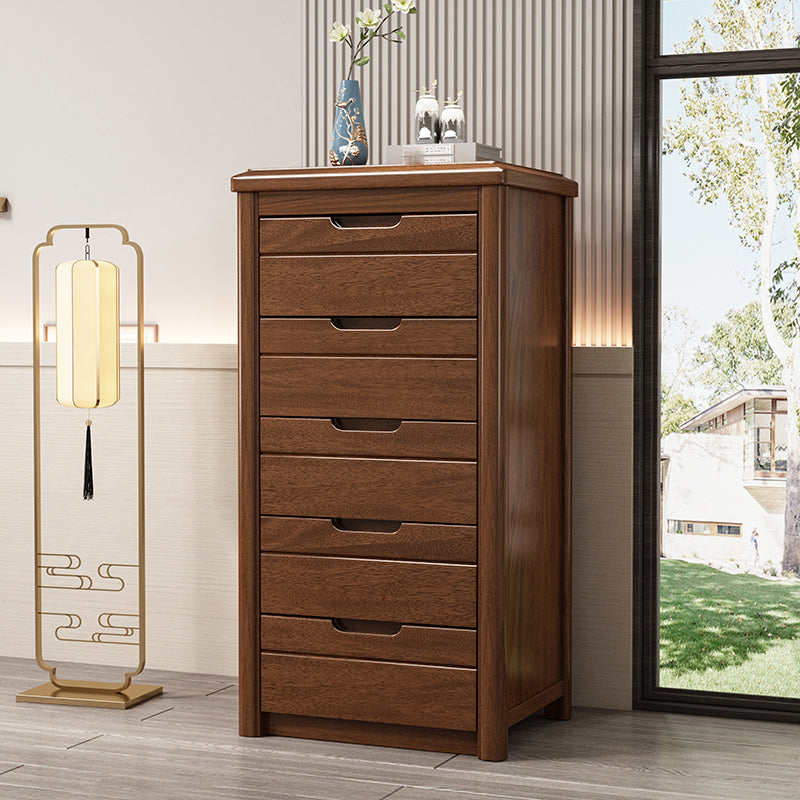 Cassa di stoccaggio di larghezza da 15,6 pollici moderno comò in legno massiccio con cassetti 3/4/5