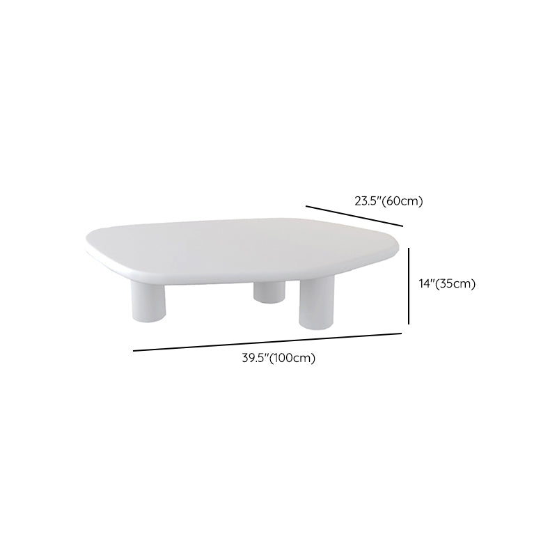 Solid Wood Single Coffee Table 2 Legs No Distressing Coffee Table