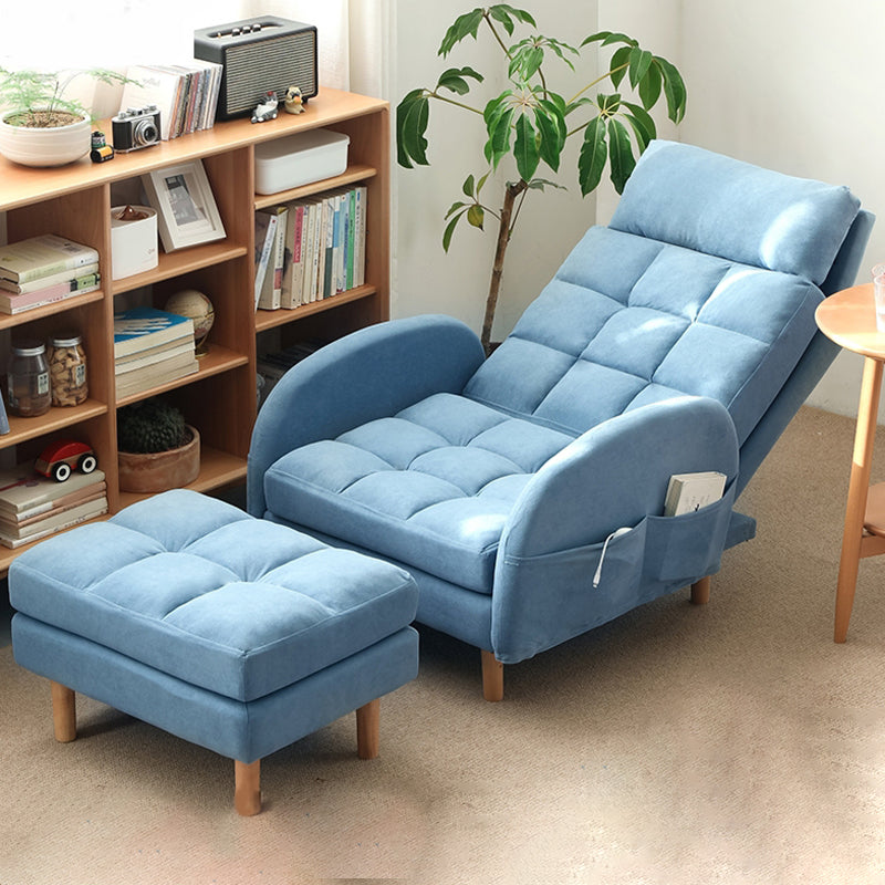 Adjustable Standard Recliner Wood Scandinavian Recliner Chair with Storage