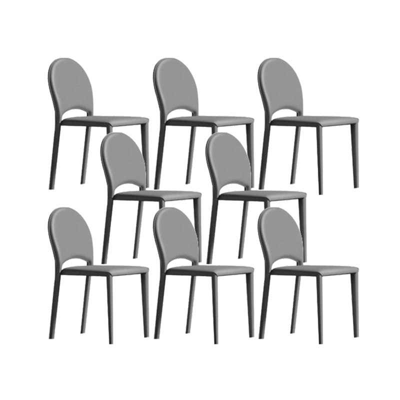 Sedia da pranzo in pelle in finto interno sedie da pranzo senza braccio