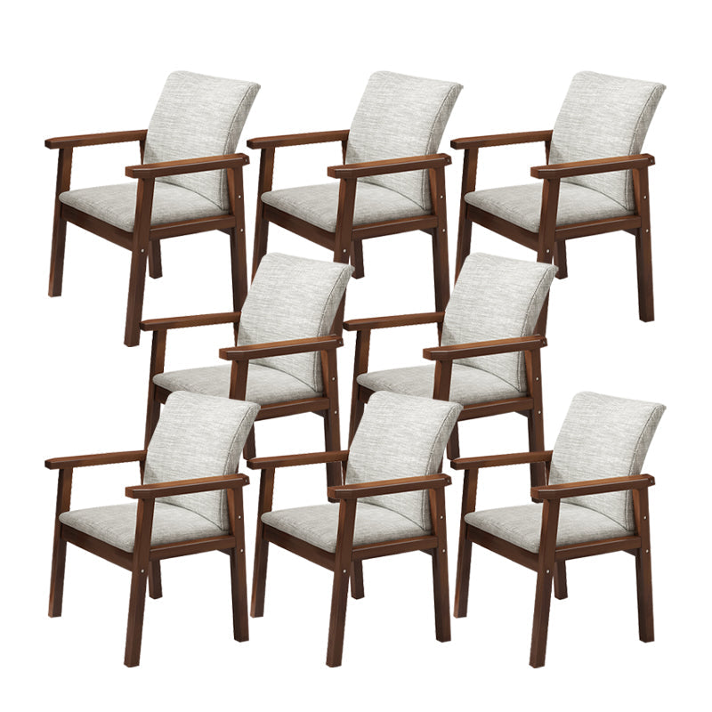 Solid Wood Dining Chair Modern Style Arm Chair for Dining Room