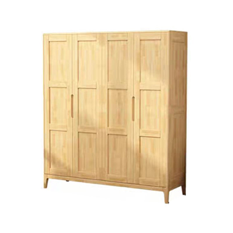Rubberwood Bedroom Storage Cabinet Traditional Matte Finish Cabinet Natural 4 Clearhalo 'Armoires & Wardrobes' 'armoires_wardrobes' 'Bedroom Furniture' 'furn' 'furn_armoires_wardrobes' 'Furniture' 6870646