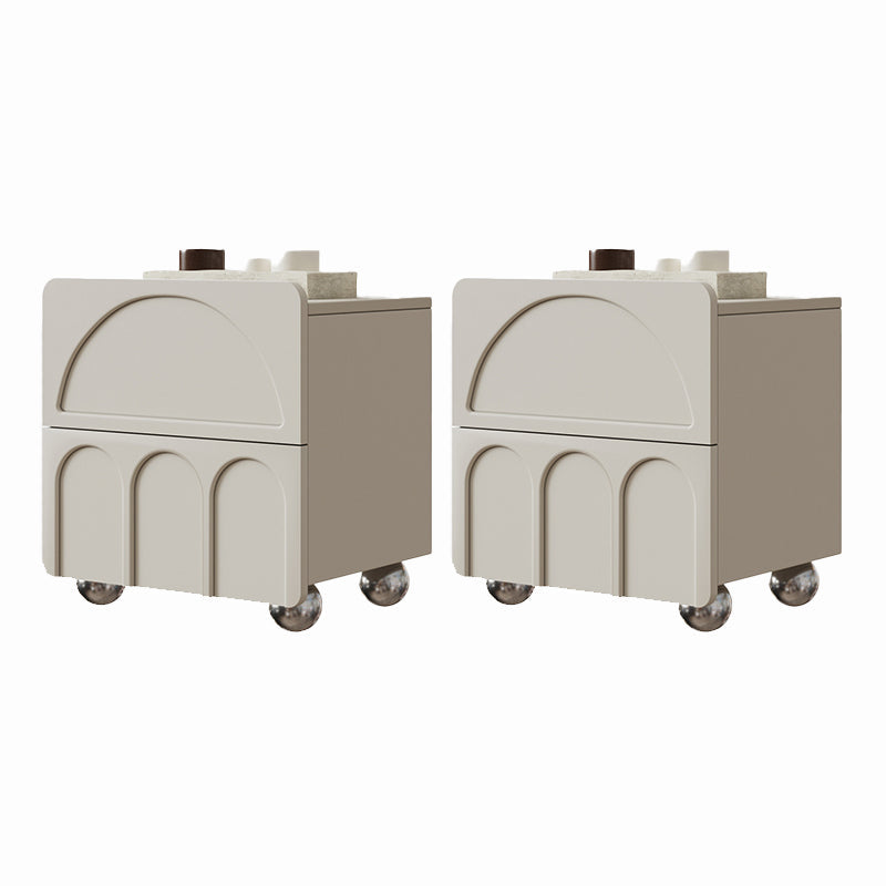 2 laden accenttafel nachtkastje antiek afwerking bed nachtkastje