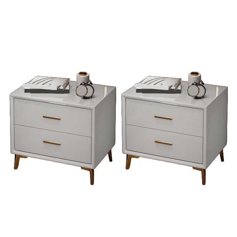 Glamakzent Tisch Nachttisch Schubladen Aufbewahrungsbett Nachttisch mit Beinen