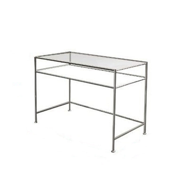Modern Glass Top Office Desk 23.62 "de ancho de escritura rectangular