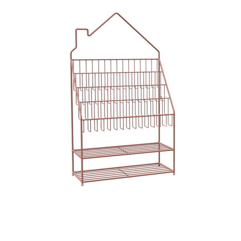 Scandinave Fermed Back Ladder Bertre étagère des étagères en métal incluse la bibliothèque