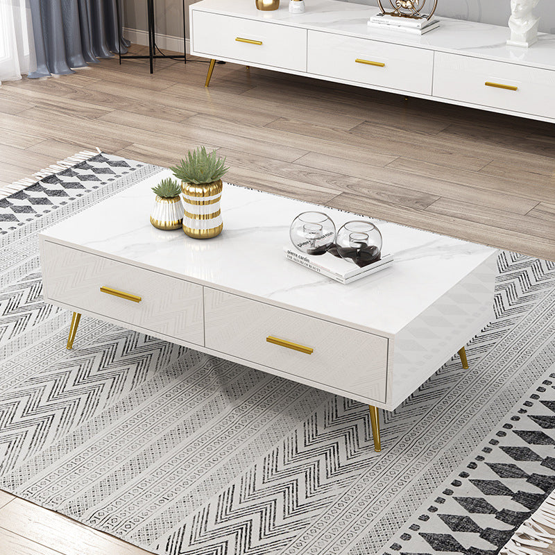 Glam Slate salontafel geen pijnlijke nestelende salontafel set