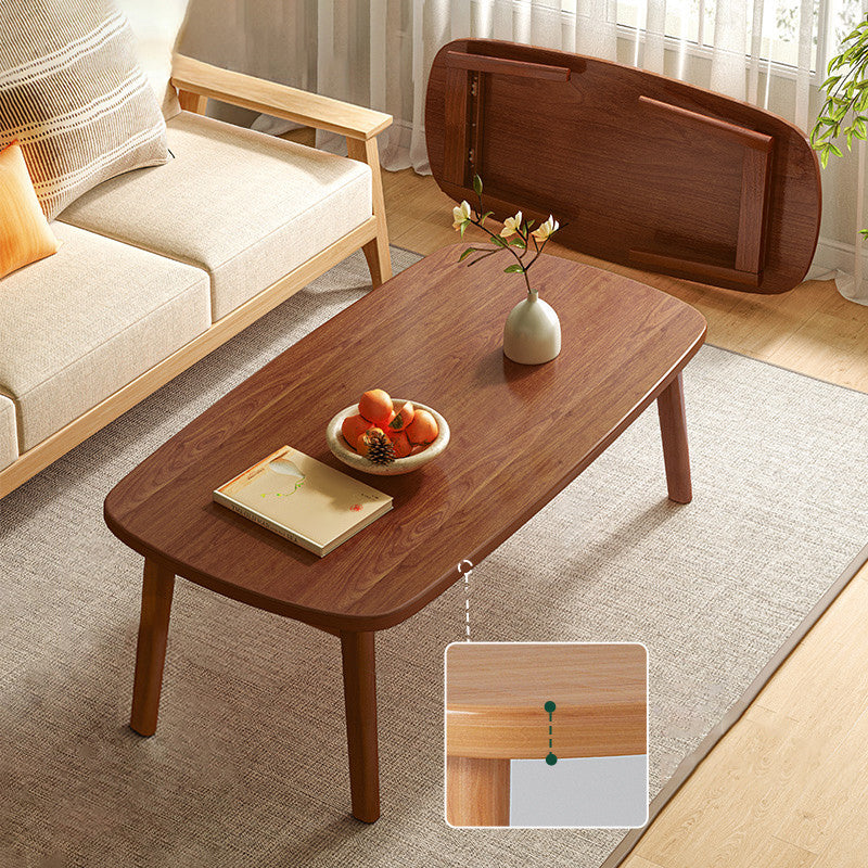 21" Wide Contemporary Coffee Table 4 Legs Single Coffee Cocktail Table