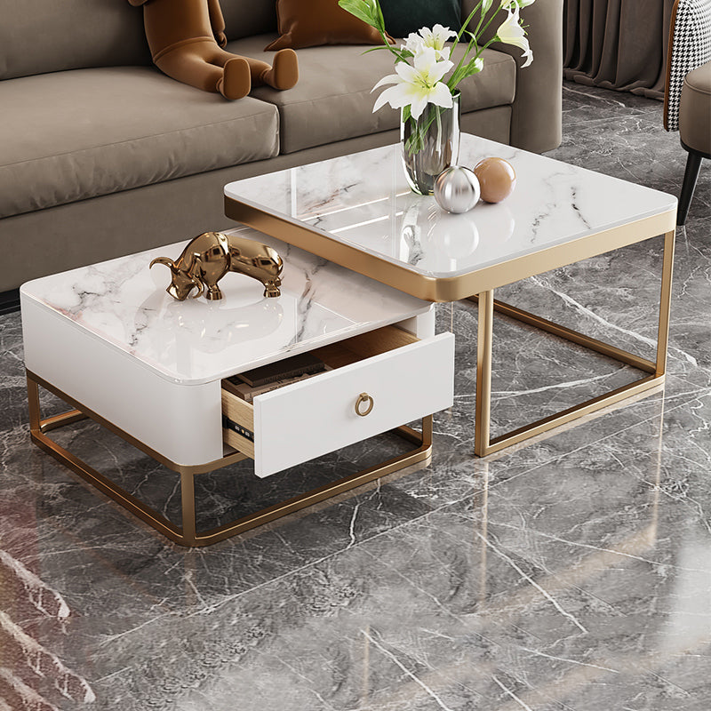 Frame frame salontafel glamour vierkante cocktailtafel met lade