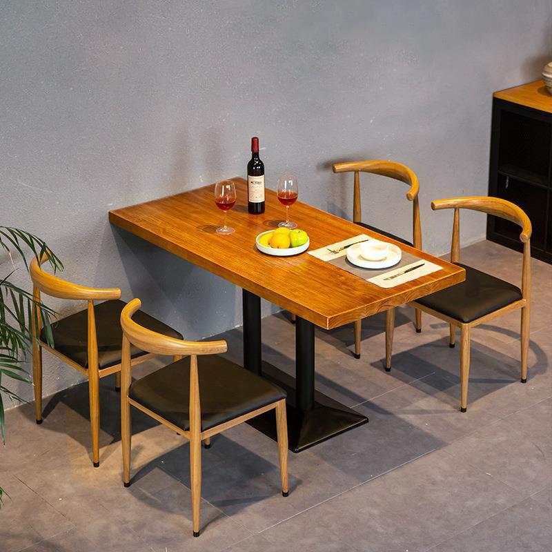 Set da pranzo in legno massiccio 1/4/5 pezzi Dinette industriale per casa