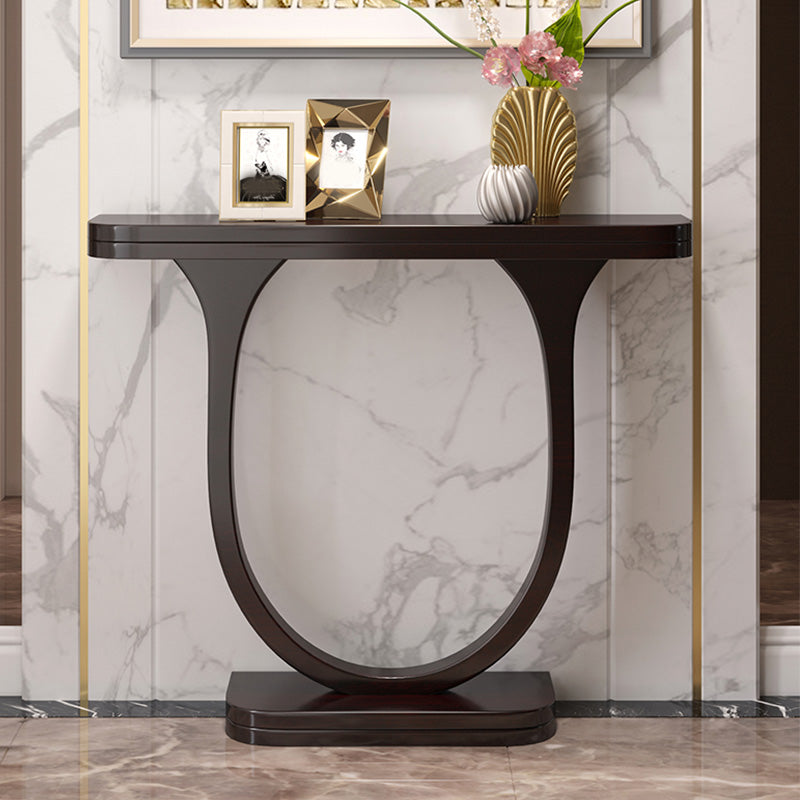 Console moderna della metà secolo Tavolo da 33,46 pollici in legno massiccio