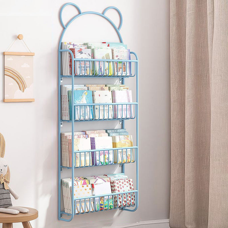 Metal eigentijdse boekenplank zwevend gesloten achterste boekenkast met planken