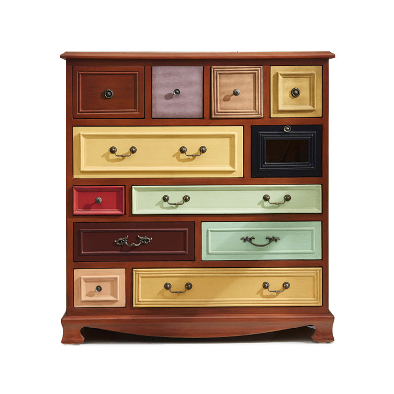 Cassa di stoccaggio di betulla costiera cassettiera orizzontale per la camera da letto