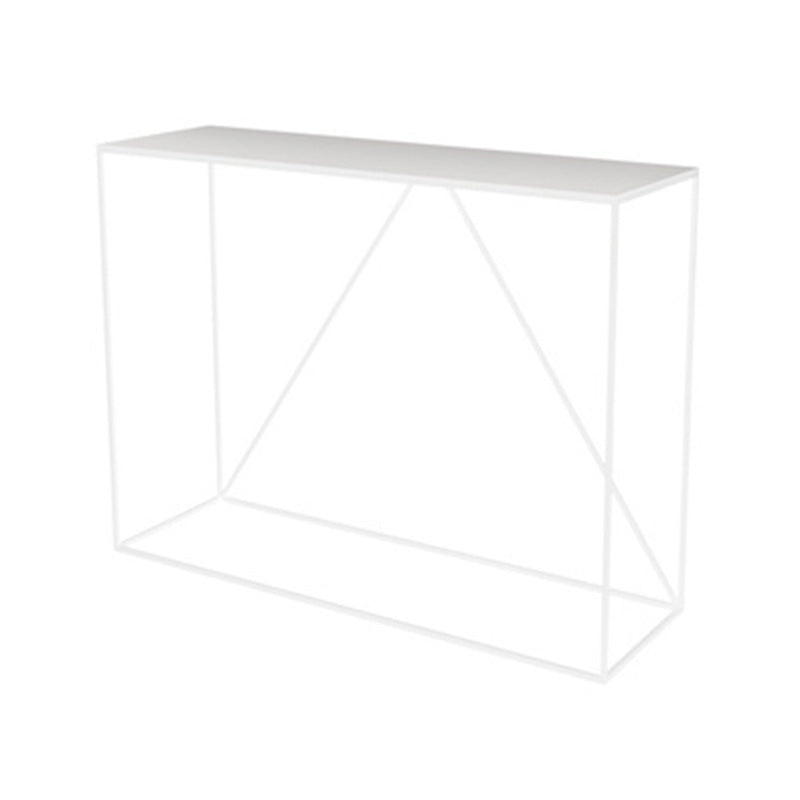 Mesa de acento de consola contemporánea rectángulo Tabla de consola de acabado antiguo en metal