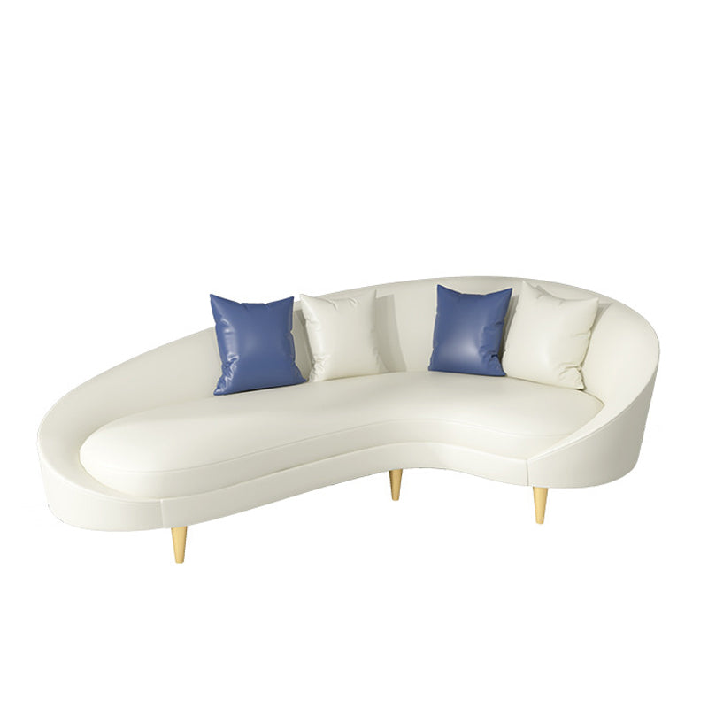 Color sólido sofá contemporáneo asiento apretado de espuma de espuma