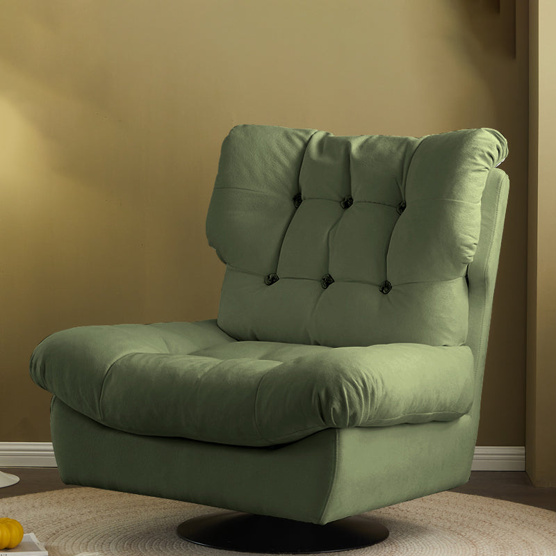 Faux Leather Recliner Solid Color Standard Recliner Chair with Tufted Back Green Clearhalo 'Chairs & Seating' 'furn' 'furn_recliners' 'Furniture' 'Living Room Furniture' 'Recliners' 6906342