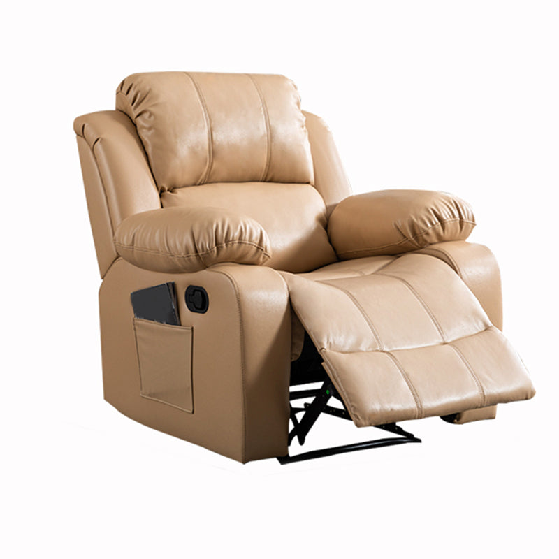 Sedia a schiera di botton a push di potenza contemporanea Reclina in pelle