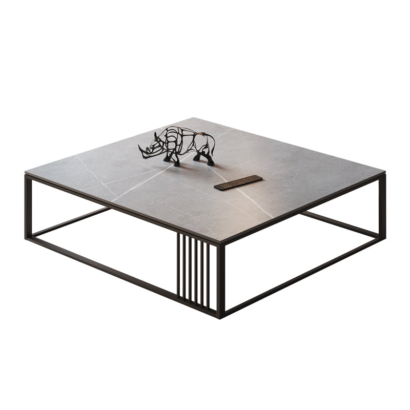 No Distressing Single Coffee Table Modern Grey Slate Frame Coffee Table