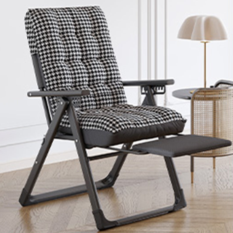 Contemporary Style Recliner Removable Cushions Foldable Seat