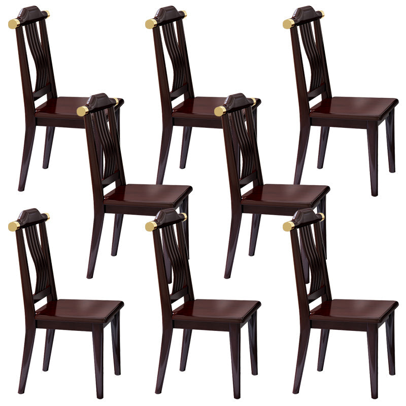 Sedia da pranzo in legno massiccio in stile industriale sedia a bracciole senza braccio