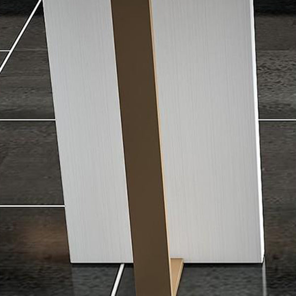 Glam Faux Marmor Bistro Stange Tisch Rechteck Metallbasisstangenstab Tabelle