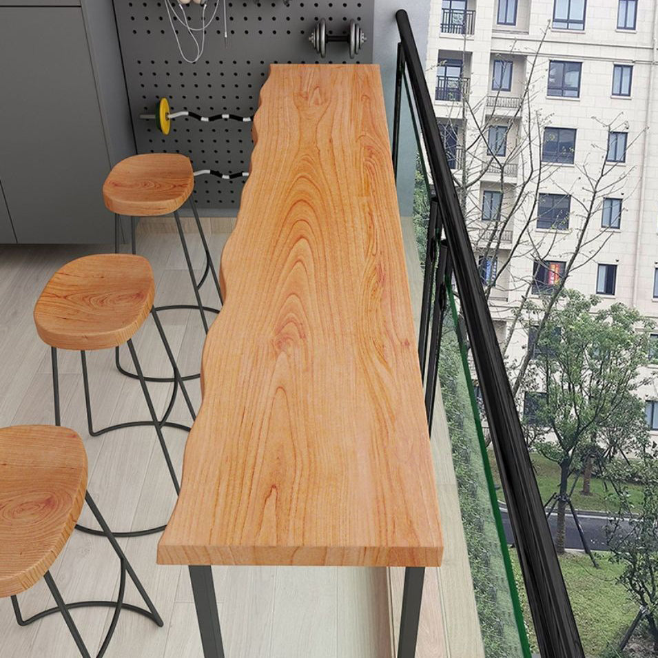 Rechteck -Stabhöhe Tisch Industrial Style Stabstable mit Schlittenbasis