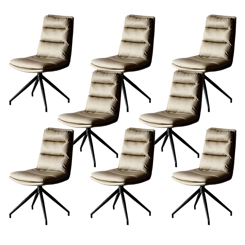 Contemporain sans bras chaise de chaise de bureau en cuir pour le bureau