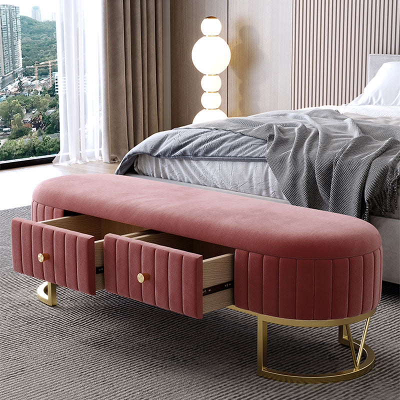 Glamspolsterte Sitzbank Eingangs- und Schlafzimmerbank, 18 "W.