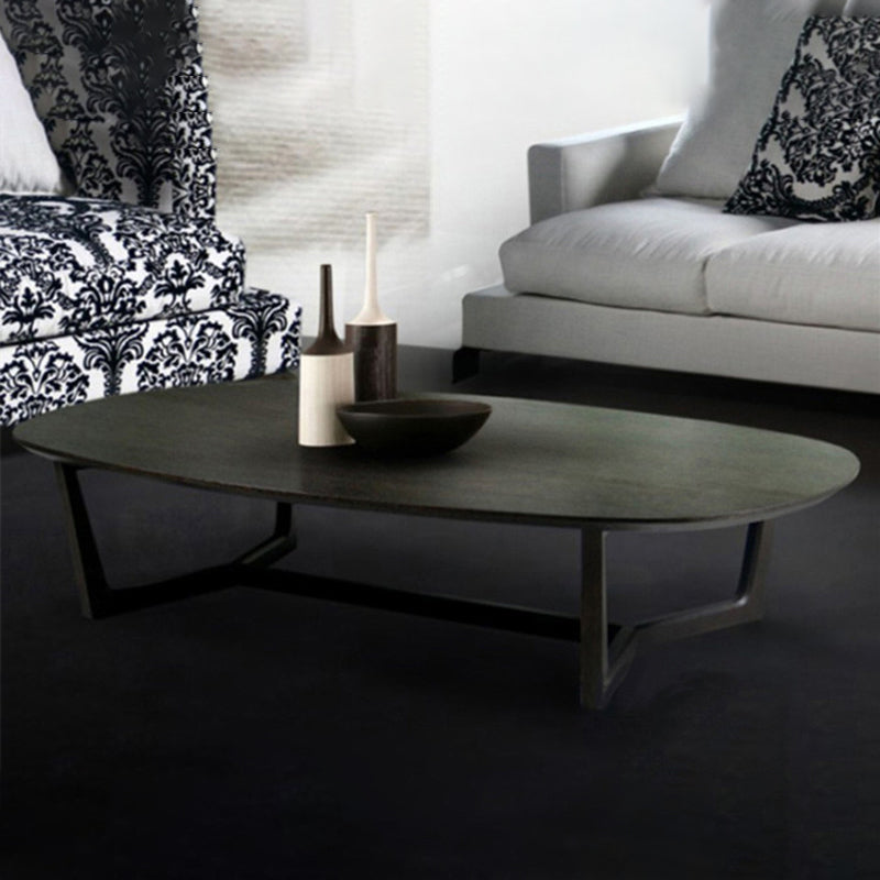 Tavolino da caffè a cavalletto contemporaneo tavolino da caffè in legno massiccio