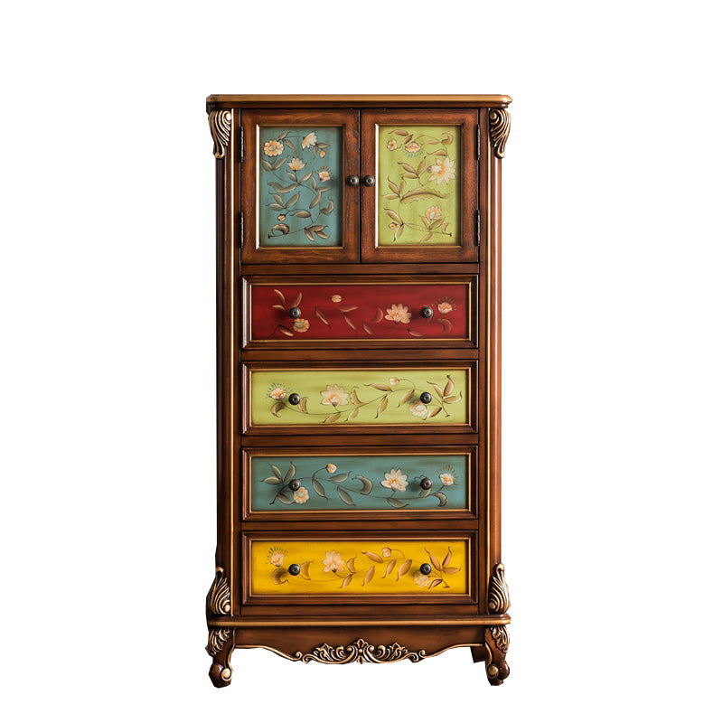 Kust opbergkist massief houten dressoir met 2/3/4 laden, 15,6 inch breedte