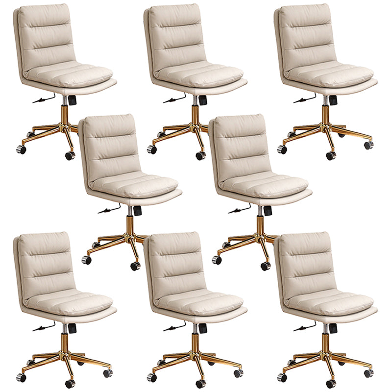 Moderne bureaustoel Armloze verstelbare stoelhoogte zwenk de stoel