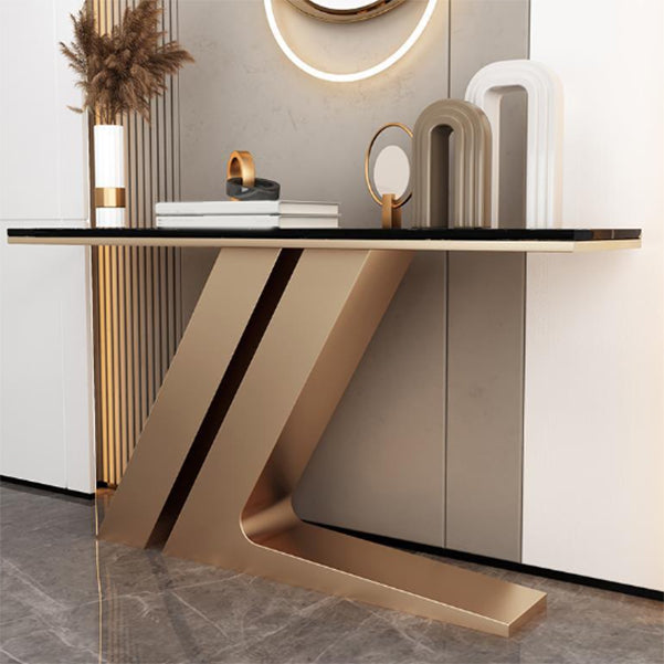 Modern de mesa de piedra de acento de acento Mesa final para Hall, 31.5 "de alto