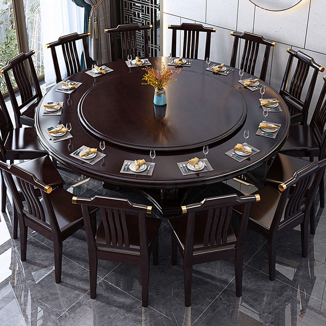 Solid Wood Dining Table Convertible Dining Table for Dining Room