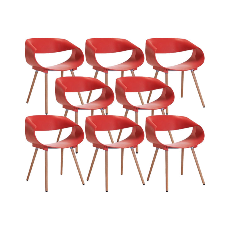 Contemporary Arm Dining Chair Indoor Solid Wood Dining Chair