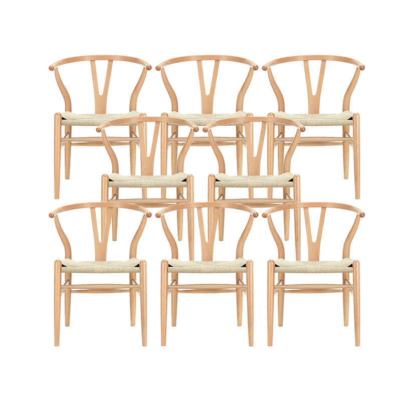 Dining Room Armless Dining Chair Home Wood Parsons Dining Chair