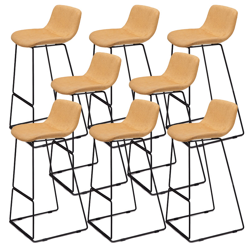 Sgabello da bar in plastica di sgabelli da banco posteriore lombare con gambe metalliche per casa