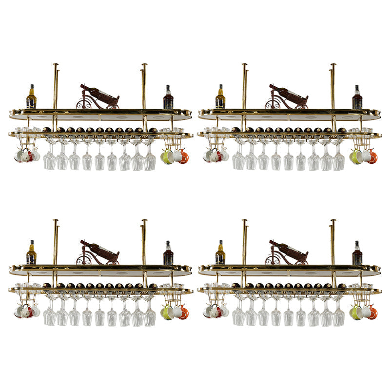 Portabottiglie in acciaio inossidabile stile moderno portabottiglie appeso in oro