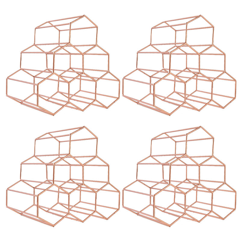 Porta wine glam controsoffitto in metallo per soggiorno per soggiorno