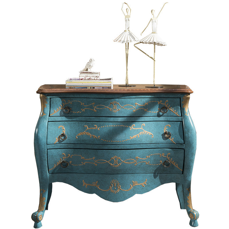 Classico per il torace del torace glam in legno massiccio con 2/3 cassetti