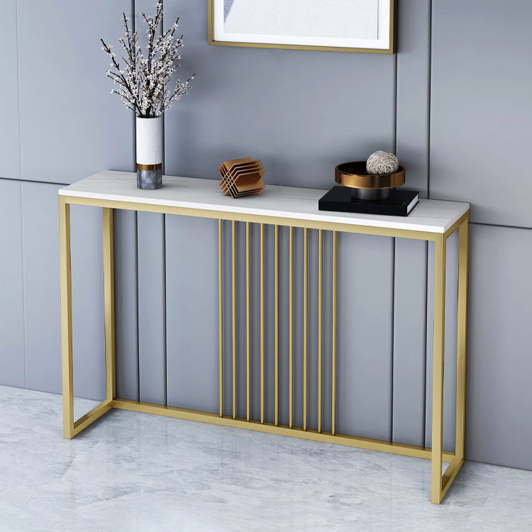 Table accent de console contemporaine Rectangle Table canapé de console dans la pierre