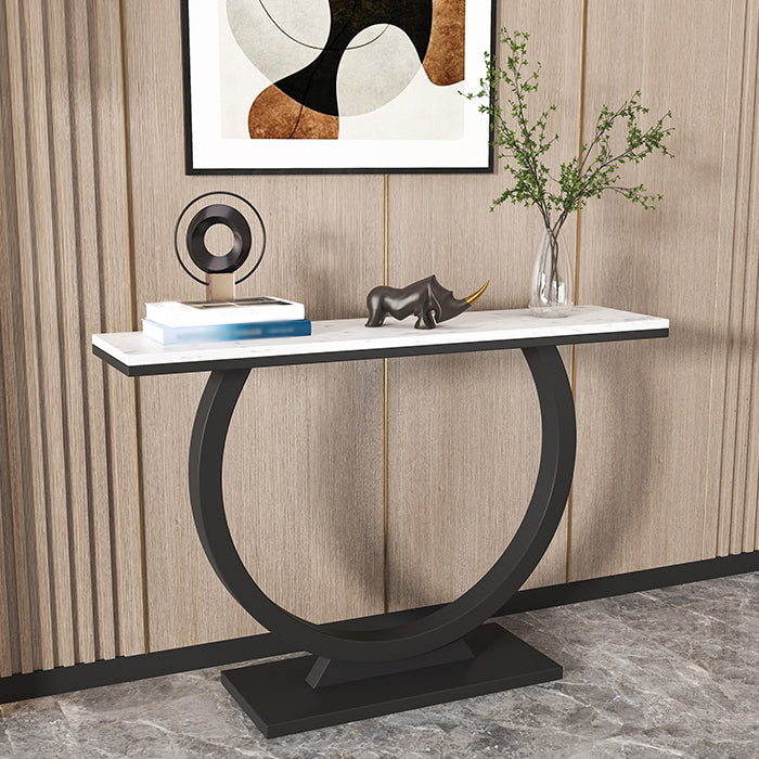 Tabla de acento de consola contemporánea Tabla de consola de sofá rectángulo