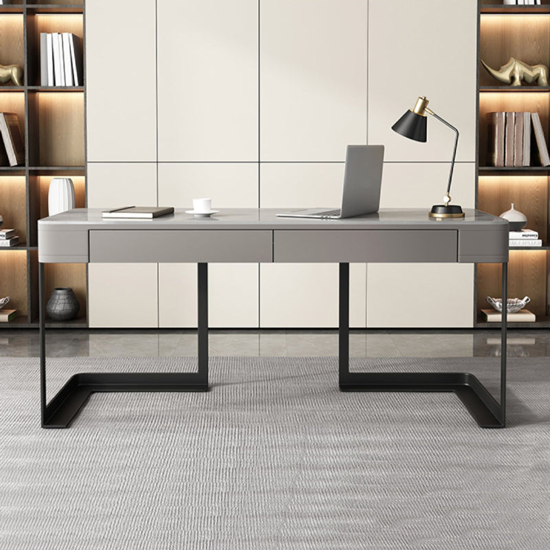 Bureau de bureau de bureau moderne antique avec 2 tiroirs de rangement