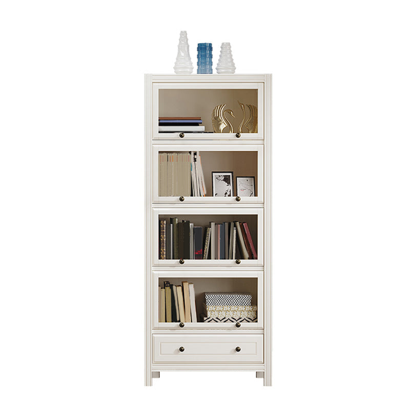 Modern Bookshelf Closed Back Standard Wooden Bookcase for Study Room