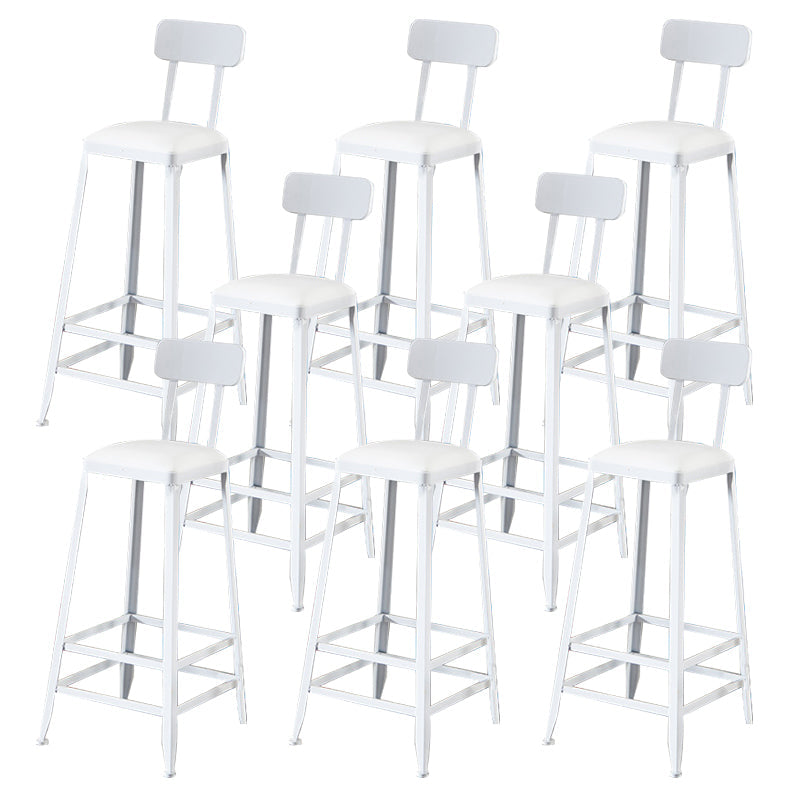 Sgabelli da pranzo industriali sgabelli da barre quadrate senza piede con poggiapiedi